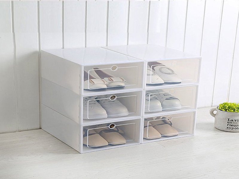 Custom shoe box storage